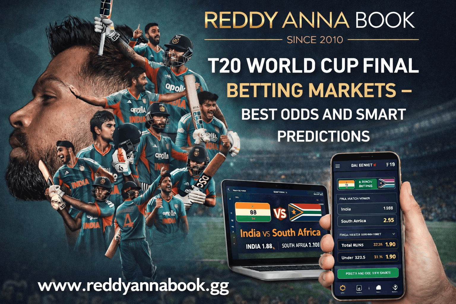 Reddy Anna Book T20 World Cup Final Betting Markets